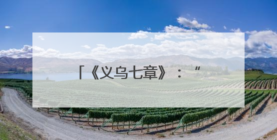 《义乌七章》：“六义”并举承载着这座城市的商业逻辑