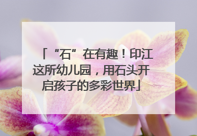 “石”在有趣！印江这所幼儿园，用石头开启孩子的多彩世界