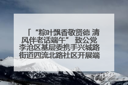 “粽叶飘香敬贤德 清风伴老话端午” 致公党李沧区基层委携手兴城路街道四流北路社区开展端午节主题活动