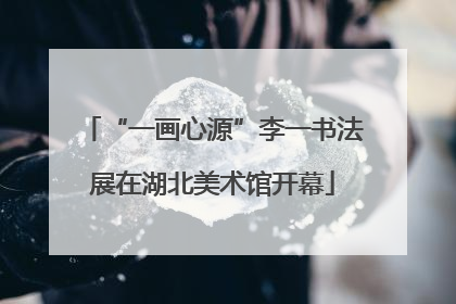 “一画心源”李一书法展在湖北美术馆开幕