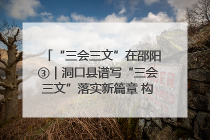 “三会三文”在邵阳③｜洞口县谱写“三会三文”落实新篇章 构建协同联动大格局