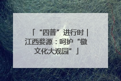 “四普”进行时｜江西婺源：呵护“徽文化大观园”