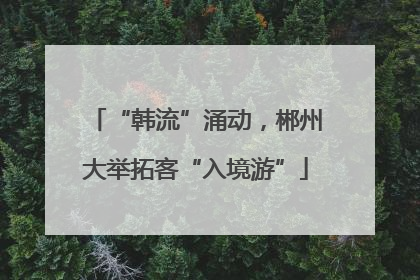 “韩流”涌动，郴州大举拓客“入境游”