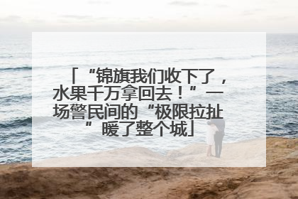 “锦旗我们收下了，水果千万拿回去！”一场警民间的“极限拉扯”暖了整个城