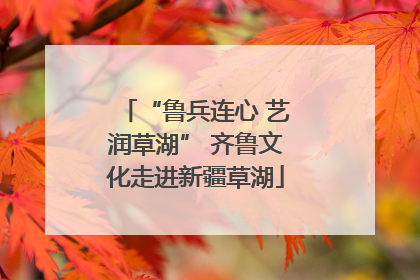 “鲁兵连心 艺润草湖” 齐鲁文化走进新疆草湖