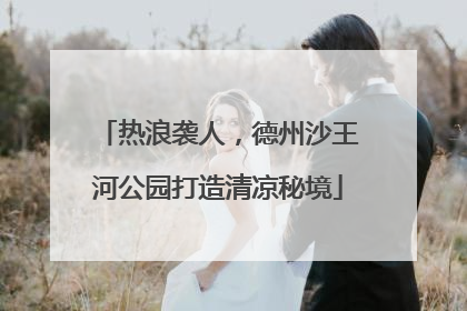 热浪袭人，德州沙王河公园打造清凉秘境