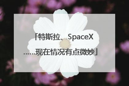 特斯拉、SpaceX……现在情况有点微妙