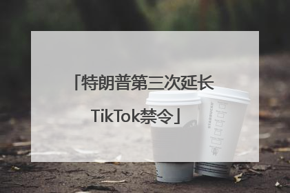 特朗普第三次延长TikTok禁令