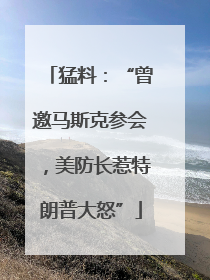 猛料：“曾邀马斯克参会，美防长惹特朗普大怒”