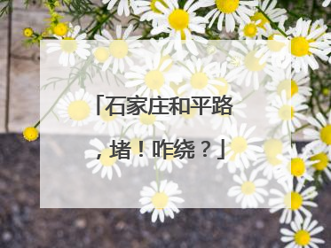 石家庄和平路，堵！咋绕？