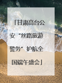 甘肃高台公安“丝路旅游警务”护航全国端午盛会