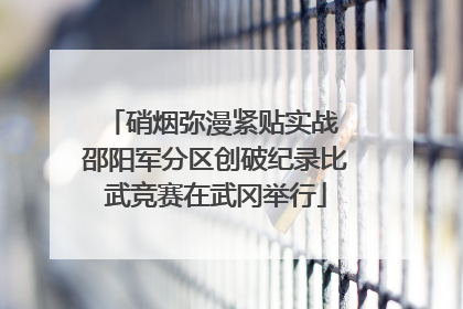 硝烟弥漫紧贴实战 邵阳军分区创破纪录比武竞赛在武冈举行