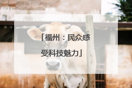 福州：民众感受科技魅力