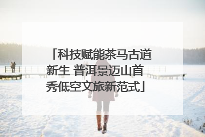 科技赋能茶马古道新生 普洱景迈山首秀低空文旅新范式