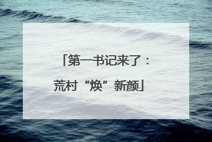 第一书记来了：荒村“焕”新颜