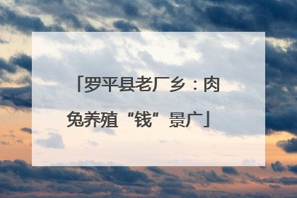 罗平县老厂乡：肉兔养殖“钱”景广
