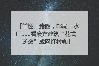 羊棚、猪圈，邮局、水厂……看废弃建筑“花式逆袭”成网红村咖