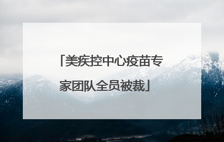 美疾控中心疫苗专家团队全员被裁