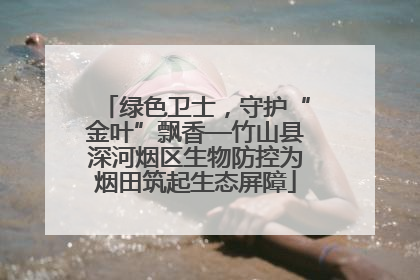 绿色卫士，守护“金叶”飘香—竹山县深河烟区生物防控为烟田筑起生态屏障