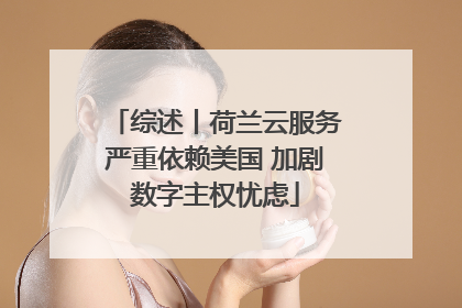 综述丨荷兰云服务严重依赖美国 加剧数字主权忧虑