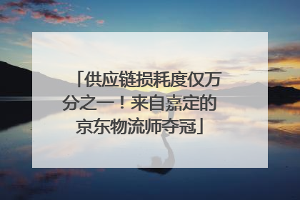 供应链损耗度仅万分之一！来自嘉定的京东物流师夺冠