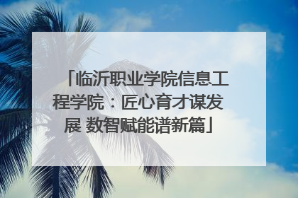 临沂职业学院信息工程学院：匠心育才谋发展 数智赋能谱新篇