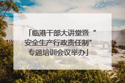 临港干部大讲堂暨“安全生产行政责任制”专题培训会议举办
