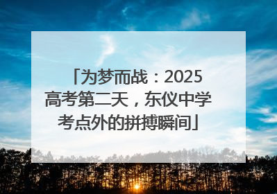 为梦而战：2025高考第二天，东仪中学考点外的拼搏瞬间