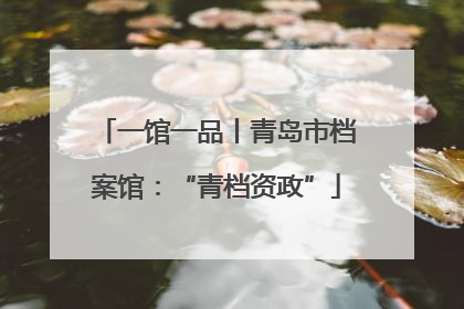 一馆一品丨青岛市档案馆：“青档资政”