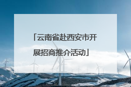 云南省赴西安市开展招商推介活动