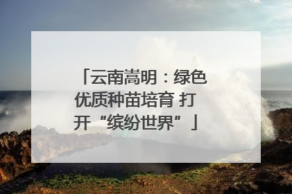 云南嵩明：绿色优质种苗培育 打开“缤纷世界”