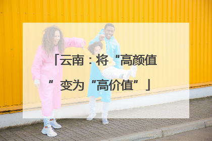 云南：将“高颜值”变为“高价值”