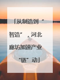 从制造到“智造”，河北廊坊加速产业“链”动