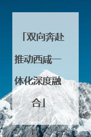 双向奔赴推动西咸一体化深度融合
