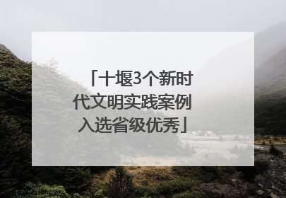 十堰3个新时代文明实践案例入选省级优秀