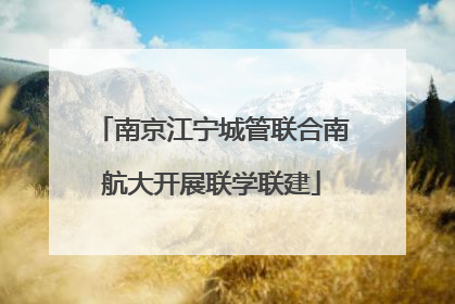 南京江宁城管联合南航大开展联学联建