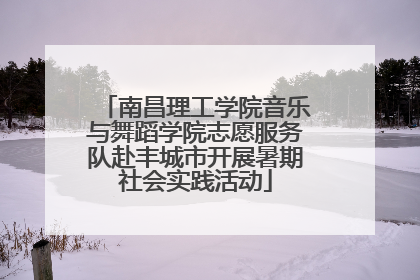 南昌理工学院音乐与舞蹈学院志愿服务队赴丰城市开展暑期社会实践活动