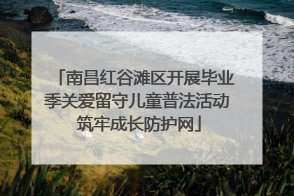 南昌红谷滩区开展毕业季关爱留守儿童普法活动 筑牢成长防护网