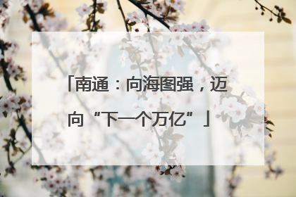 南通：向海图强，迈向“下一个万亿”