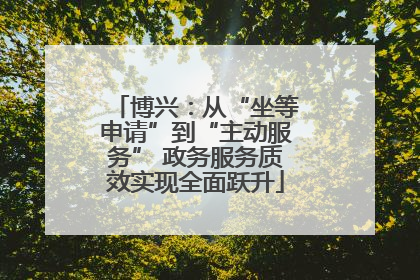 博兴：从“坐等申请”到“主动服务” 政务服务质效实现全面跃升