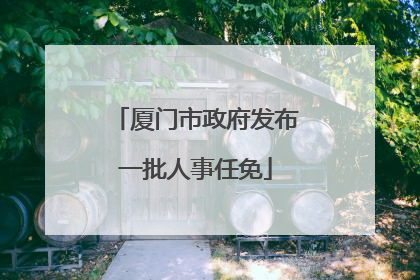 厦门市政府发布一批人事任免