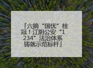 六摘“国优”桂冠！江阴公安“1234”法治体系铸就示范标杆