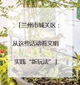 兰州市城关区：从这些活动看文明实践“新玩法”