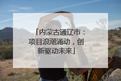 内蒙古通辽市：项目浪潮涌动，创新驱动未来