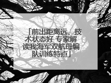 前出距离远、技术状态好 专家解读我海军双航母编队训练特点