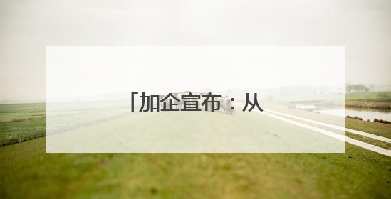加企宣布：从中国采购4艘