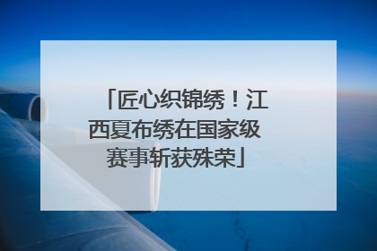匠心织锦绣！江西夏布绣在国家级赛事斩获殊荣