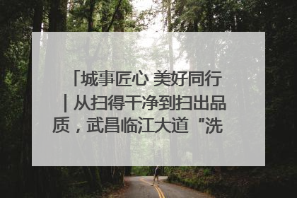 城事匠心 美好同行｜从扫得干净到扫出品质，武昌临江大道“洗”出洁净样板路