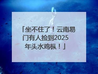 坐不住了！云南易门有人捡到2025年头水鸡枞！