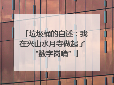 垃圾桶的自述：我在兴山水月寺做起了“数字岗哨”